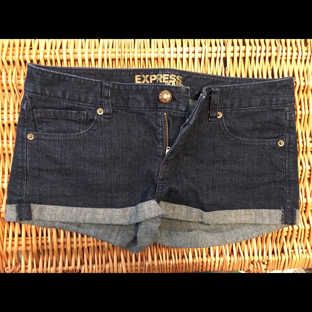 Express denim shorts